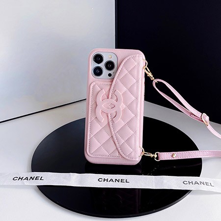 アイフォン 15 plus 携帯ケース レザー シャネル chanel