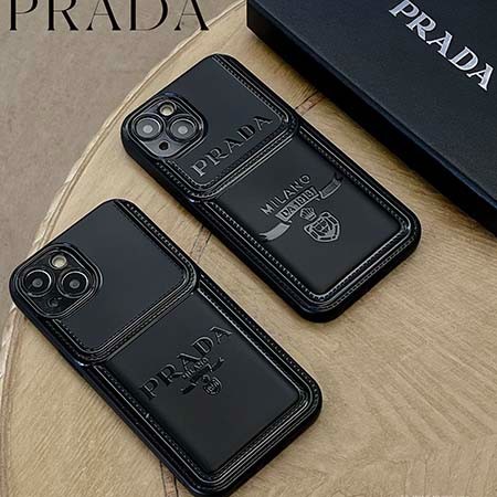 ハイブランド カバー アイフォン15plus prada プラダ 