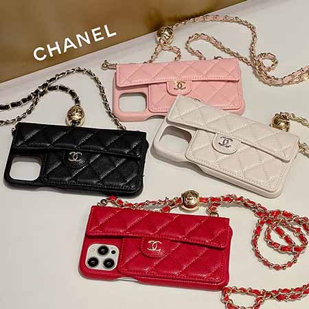 ブランド chanel風 アイフォーン17プラス 携帯ケース  ロゴ型押し