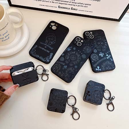 ブランド ケース アイホン15 pro クロームハーツ風 