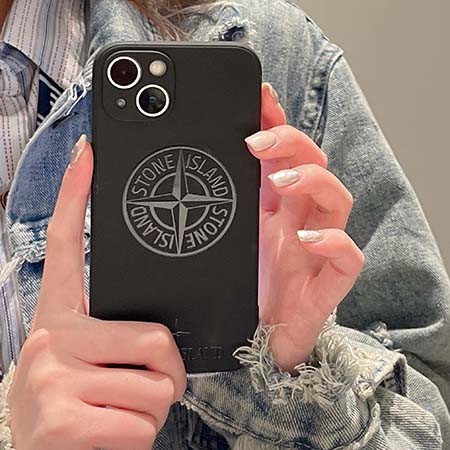 アイホン 15 plus スマホケース ストーンアイランド風 