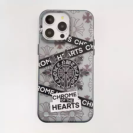 iphone17 chrome hearts風 カバー 