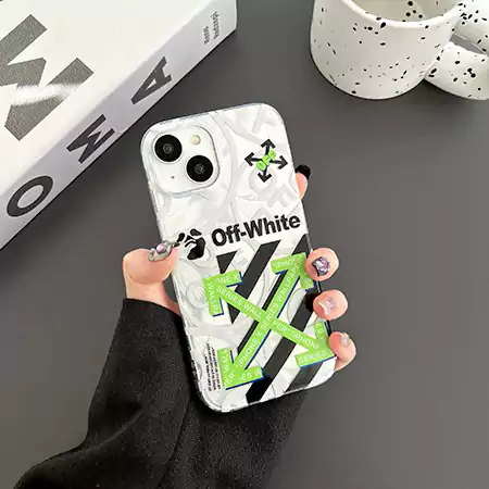 アイホン17plus スマホケース off white風 