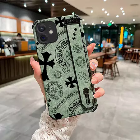 アイフォーン17plus chrome hearts風 スマホケース 