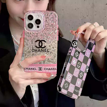 アイフォン12promax 携帯ケース シャネル風 