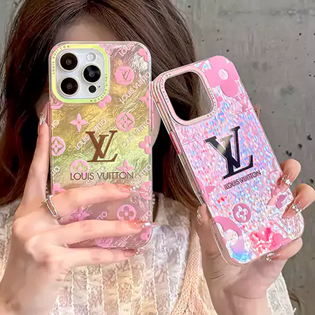 ヴィトン風 スマホケース アイフォーン17plus  手首バンド