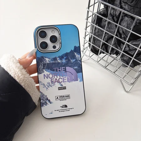 アイホン 15 plus 携帯ケース the north face風 