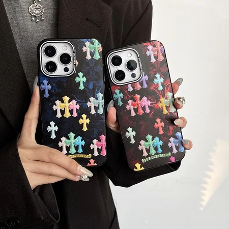 高品質 ハイブランド chrome hearts風 アイフォン17plus 携帯ケース 