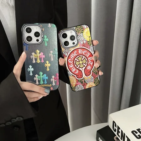 青 chrome hearts アイフォーン17plus 携帯ケース 