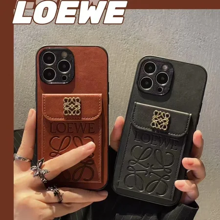 ブランド loewe風 アイフォーン16 Plus スマホケース 