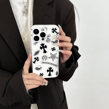 アイフォン17pro スマホケース クロームハーツ風 