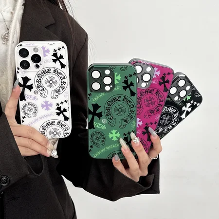 ブランド 携帯ケース アイフォン15 chrome hearts風  新発売