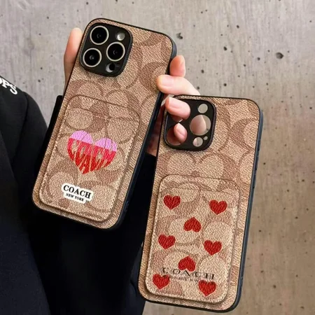 アイフォン17plus ケース coach  青