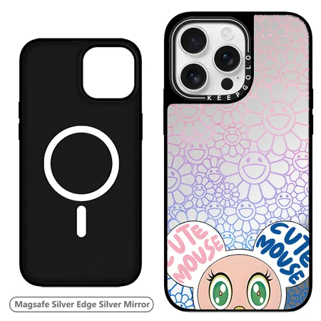 murakami sunflower カイカイキキ アイホン13プロ スマホケース 