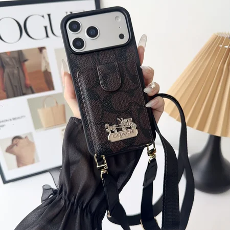 アイフォン17プラス coach風 カバー 