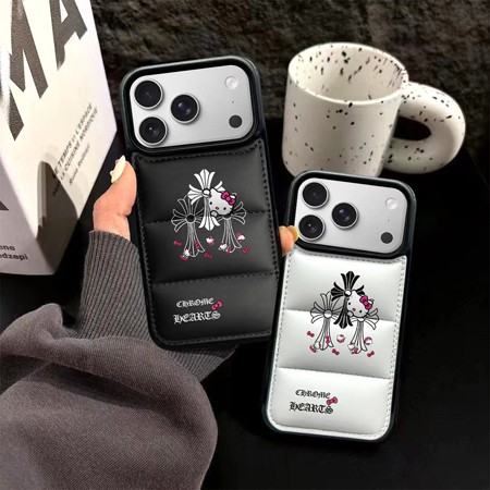 ハイブランド スマホケース アイフォン17plus クロームハーツ風 