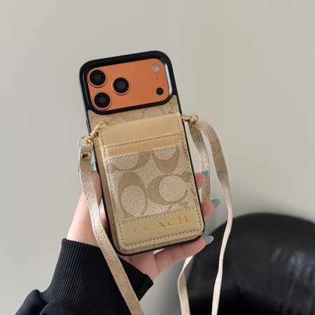 アイフォーン18pro max コーチ風 スマホケース 