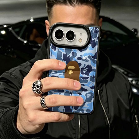 ア・ベイシング・エイプ風 アイフォーンiphone18 カバー 