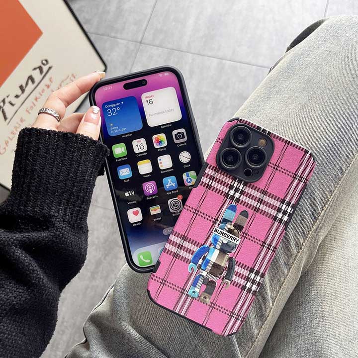 アイフォン17 burberry風 スマホケース 