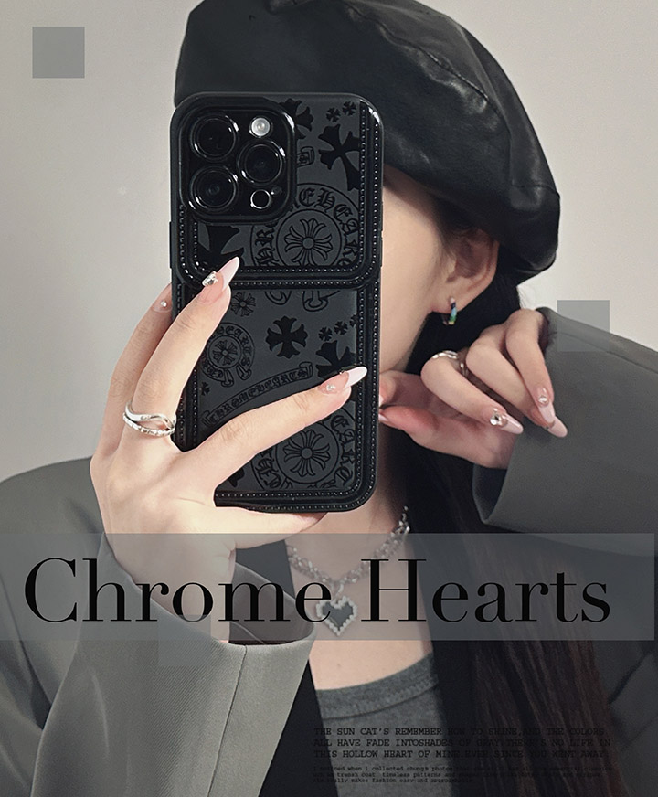 クロームハーツ chrome hearts アイフォン 14 plusケース ブラック