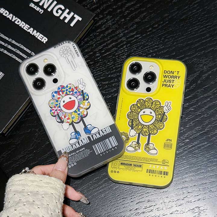 アイフォン 15pro murakami sunflower カイカイキキ 携帯ケース