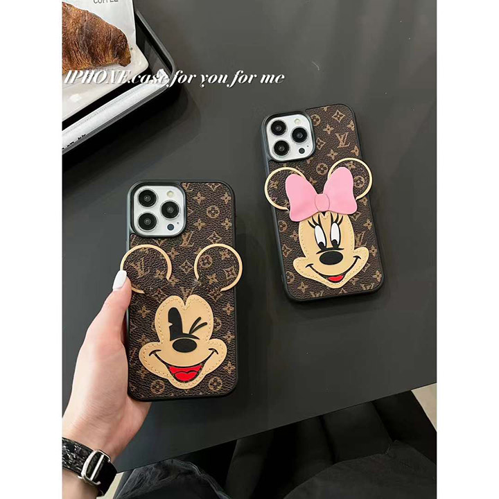 LV iPhone14 Plus ミッキー モノグラムかわいい ケース