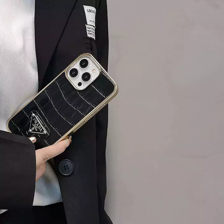 ハイブランド prada プラダ iphone17プラス 携帯ケース  白黒