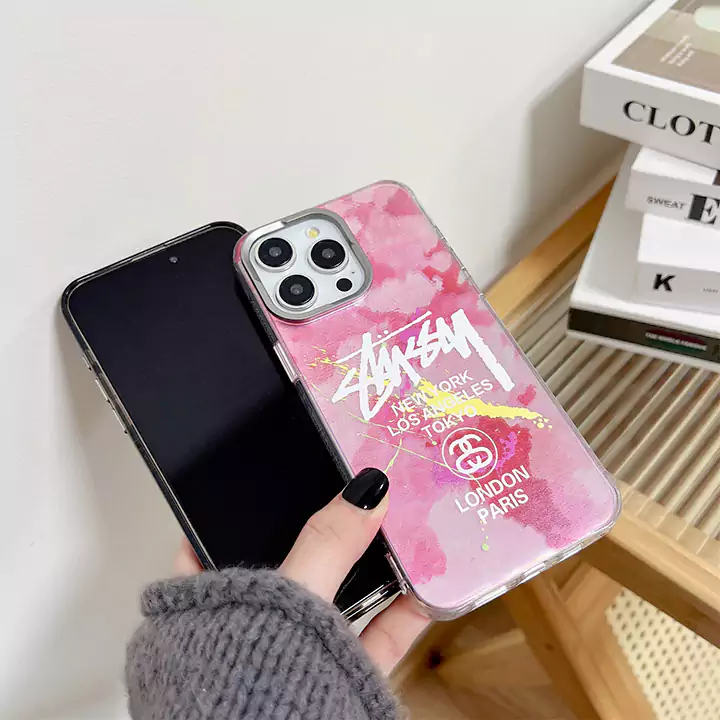 ハイブランド 携帯ケース アイフォン 14pro max ステューシー stussy 