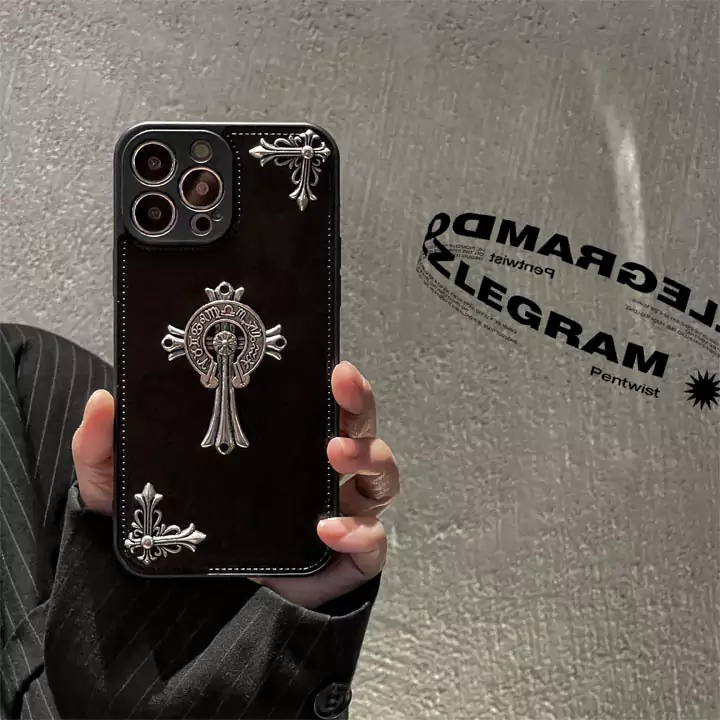 iphone14pro クロームハーツ風 カバー 