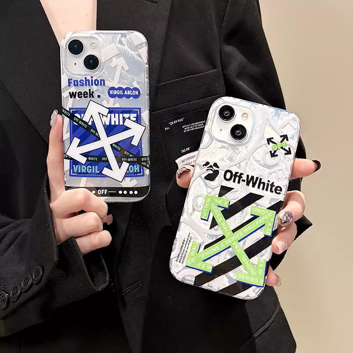 アイホン17plus スマホケース off white風 