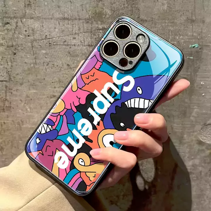 シュプリーム風 スマホケース アイフォーン17 