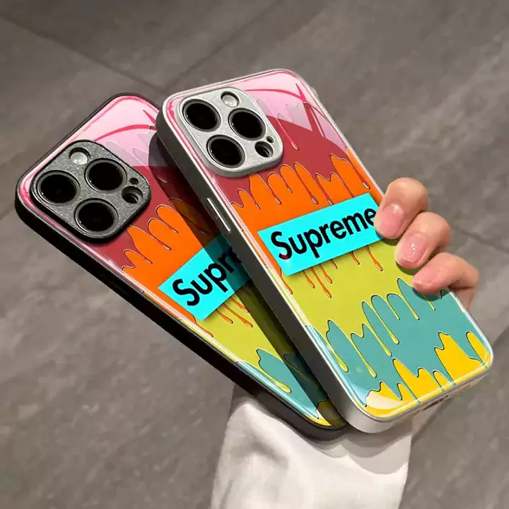 アイフォン17プラス supreme風 ケース 