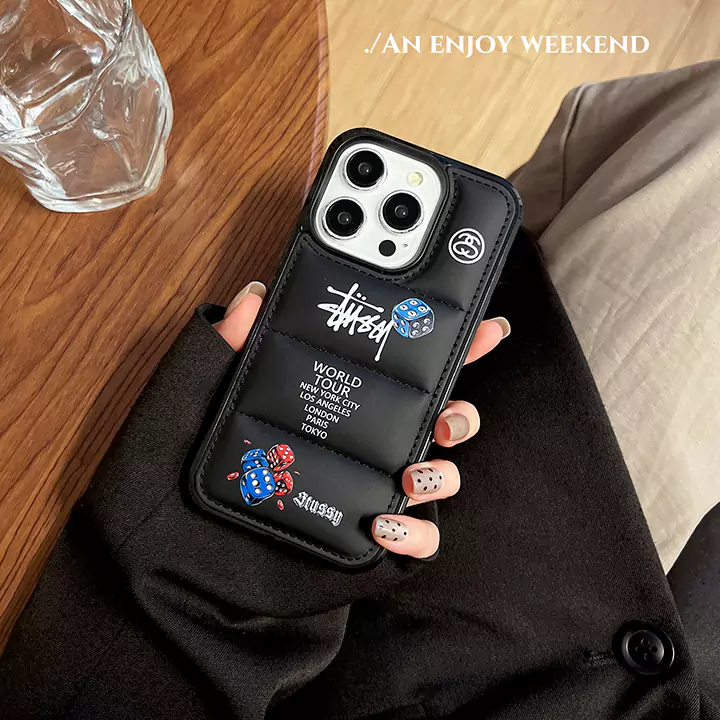 ハイブランド スマホケース iphone17pro stussy風 