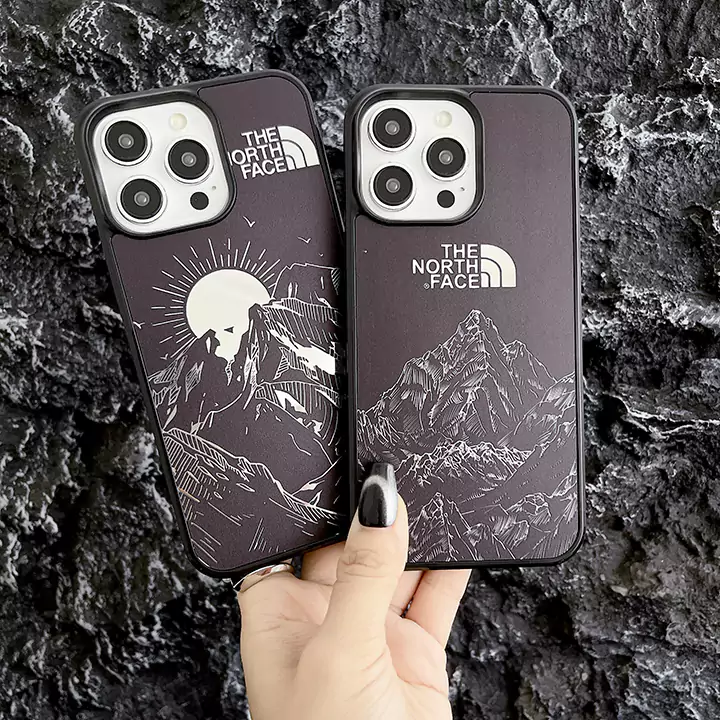 the north face風 スマホケース iphone14プロ 