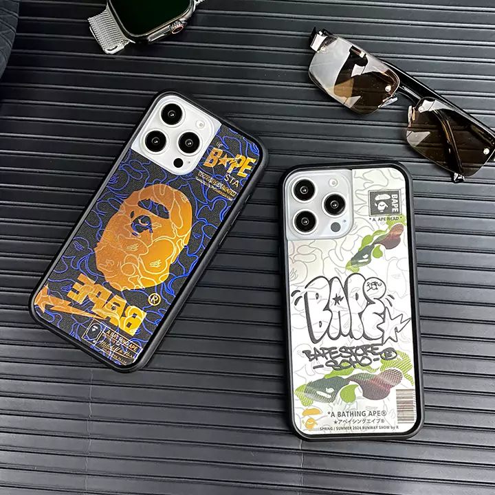 アイホン 15 pro max 携帯ケース bape ア・ベイシング・エイプ 