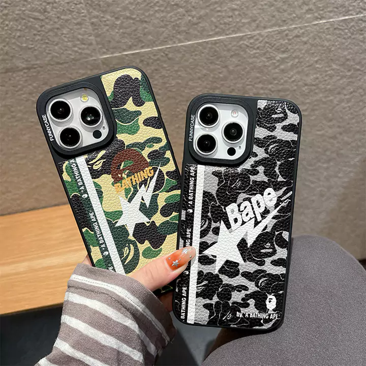アイフォーン15 携帯ケース bape ア・ベイシング・エイプ 