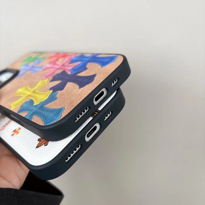 ブランド 携帯ケース iphone14promax chrome hearts風 