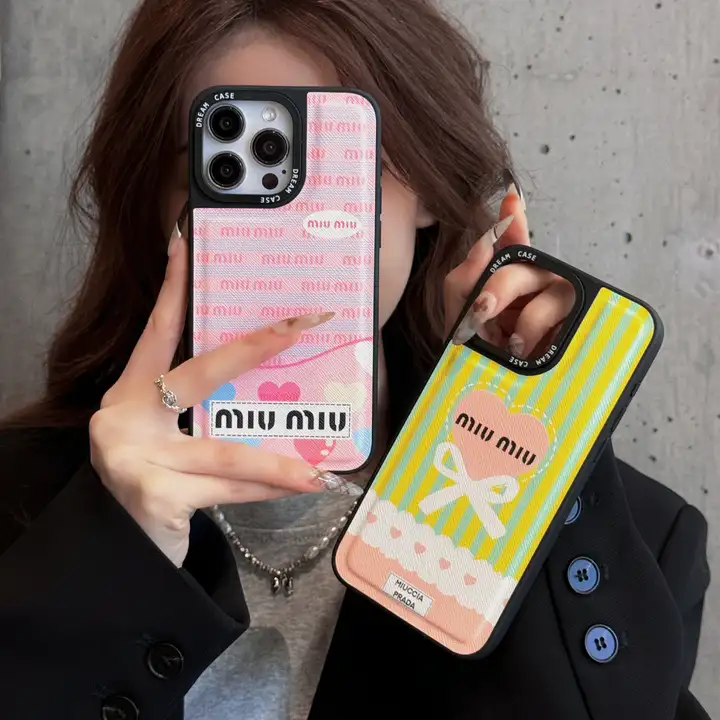 iphone15 pro スマホケース ミュウミュウ miumiu 