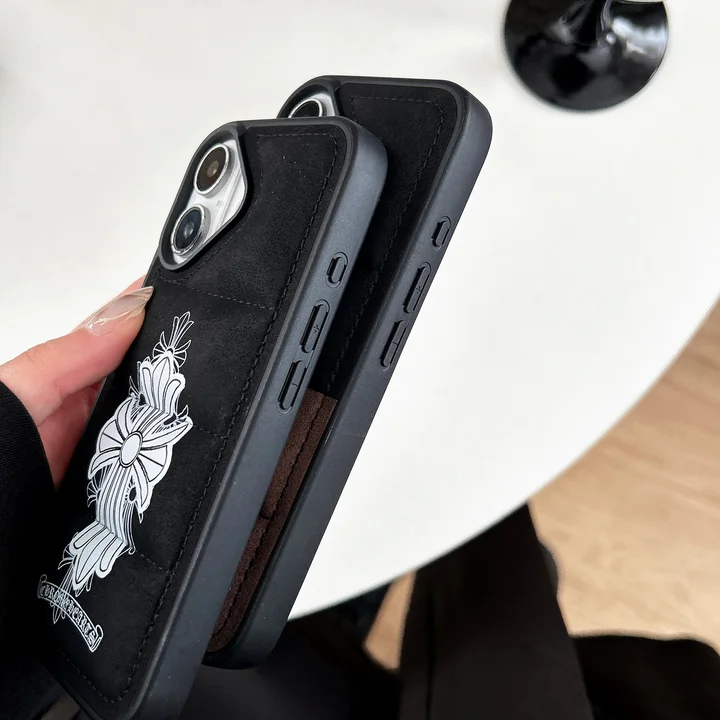ハイブランド 携帯ケース iphone14promax chrome hearts風 