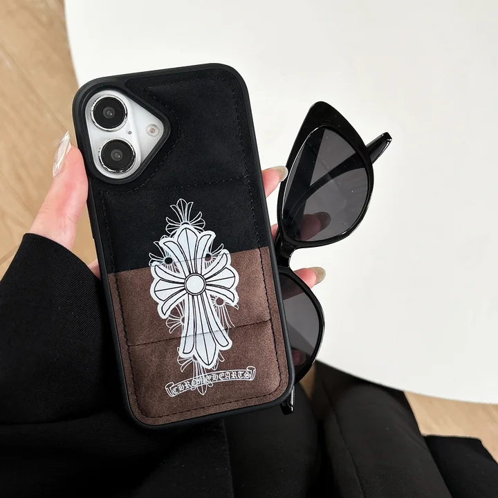 chrome hearts風 スマホケース iphone16 proMax 