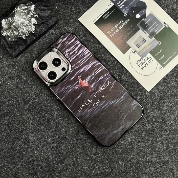 バレンシアガ風 iphone15 pro max カバー 