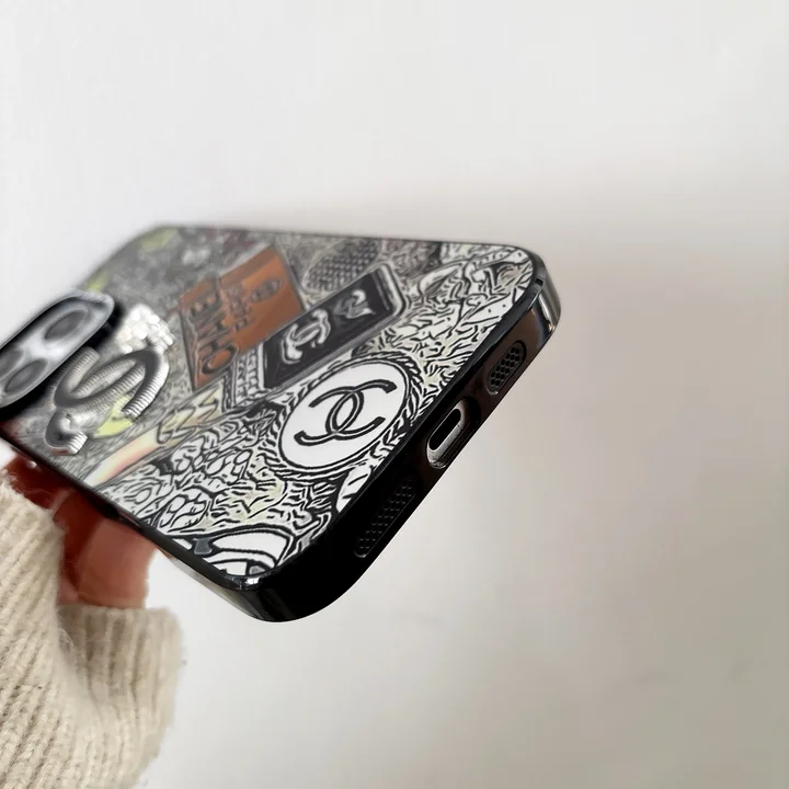 ブランド カバー アイフォン15 シャネル風 