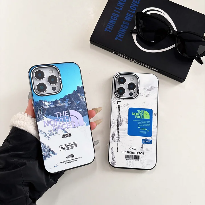 アイホン 15 plus 携帯ケース the north face風 