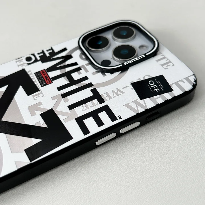 ハイブランド カバー iphone 14plus オフホワイト off white 