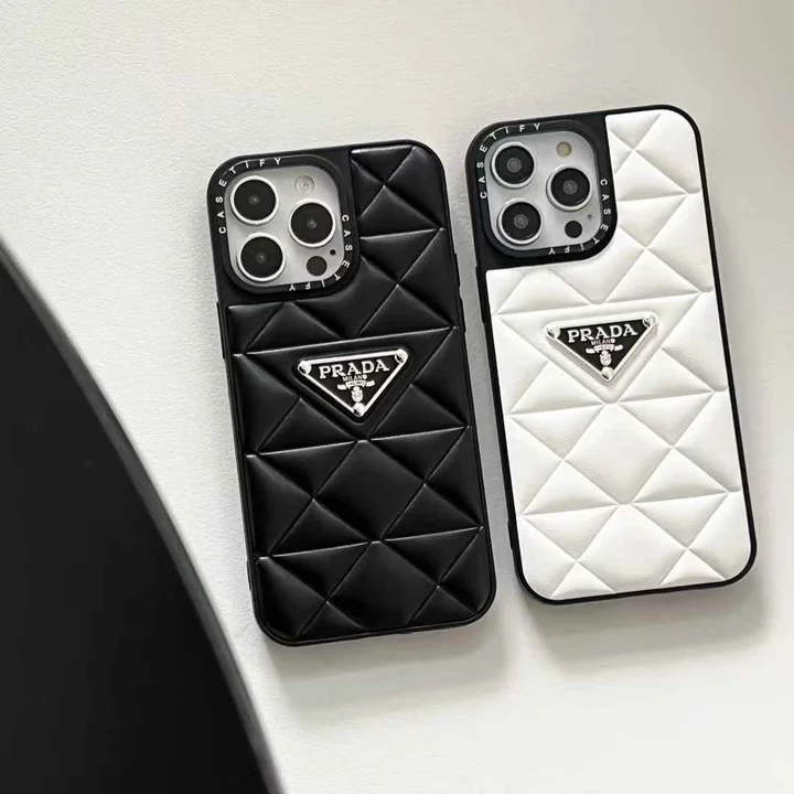 iphone14 プラダ風 スマホケース 