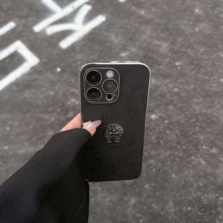 ハイブランド chrome hearts風 アイフォン 15 pro max 携帯ケース 