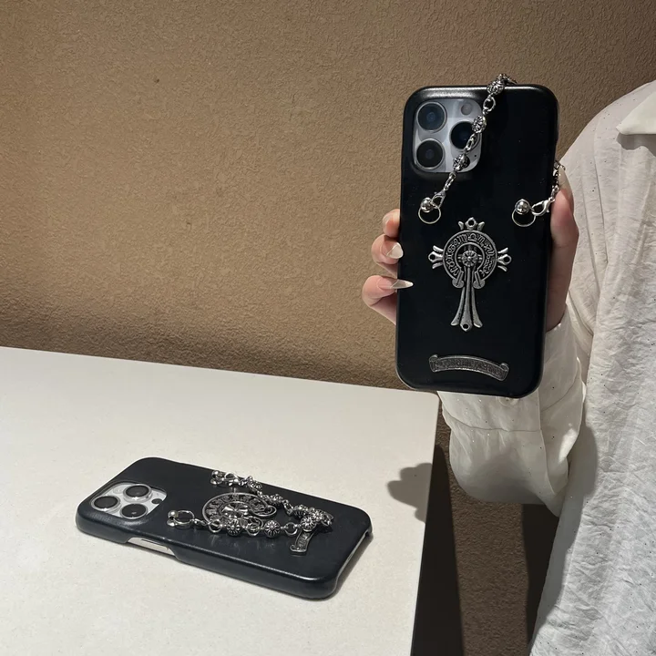 アイホン14プロmax クロームハーツ風 携帯ケース 