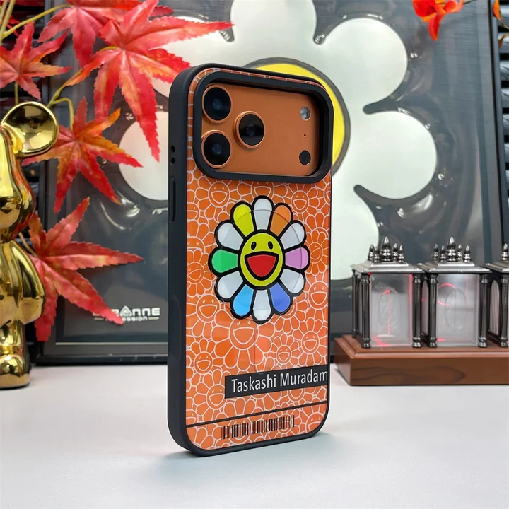murakami sunflower風 スマホケース アイフォーン17