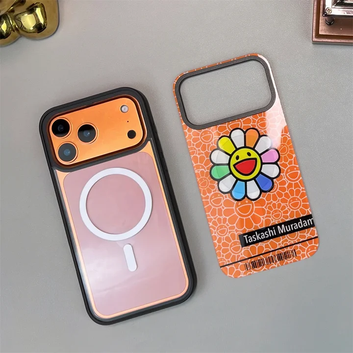 ハイブランド murakami sunflower カイカイキキ iphone17プロ ケース