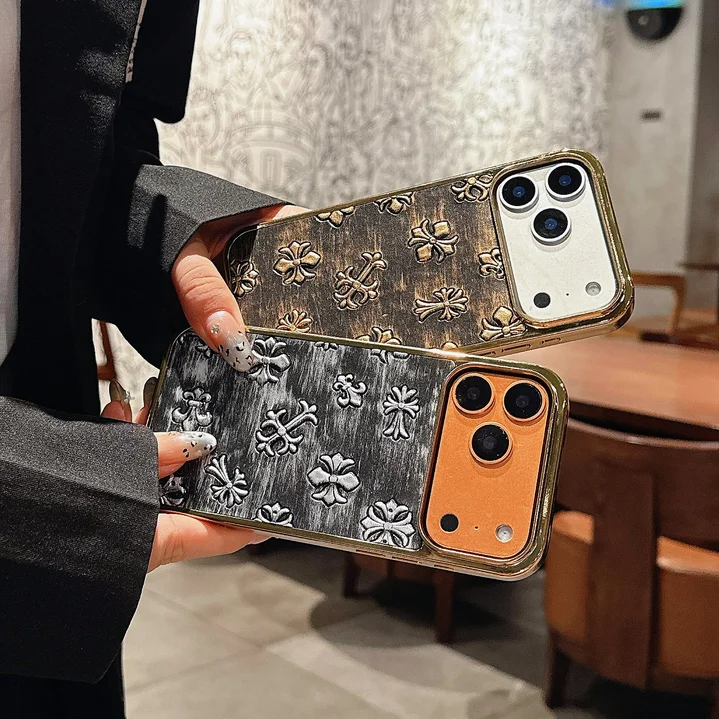 ブランド chrome hearts風 アイホン17pro スマホケース 